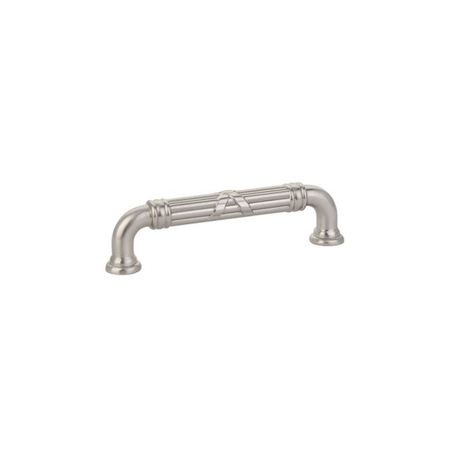 Emtek Fixed Ribbon And Reed Cabinet Pull 4" Center To Center Emtek