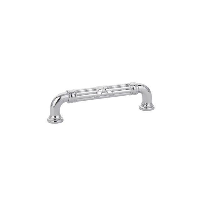Emtek Fixed Ribbon And Reed Cabinet Pull 4" Center To Center Emtek