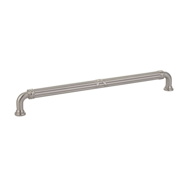 Emtek Fixed Cabinet Pull Estate 10" Center To Center Ribbon And Reed Emtek
