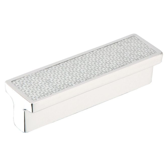 Emtek Carbon Fiber Silver 4"" Bin Pull Emtek
