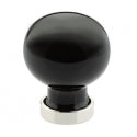 Emtek 1" Bristol Black Crystal Cabinet Knob Emtek