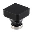 Emtek 1-5/8" Lido Black Crystal Wardrobe Knob Emtek
