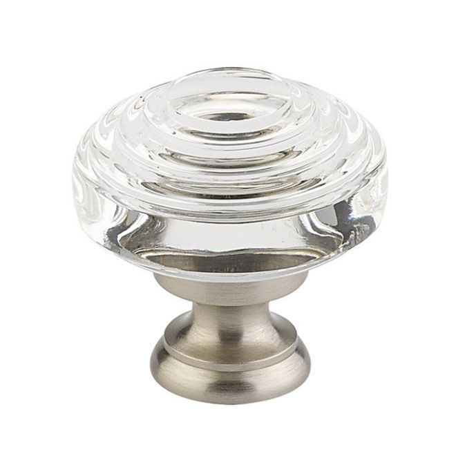Emtek Deco 1-1/4" Crystal Cabinet Knob Emtek