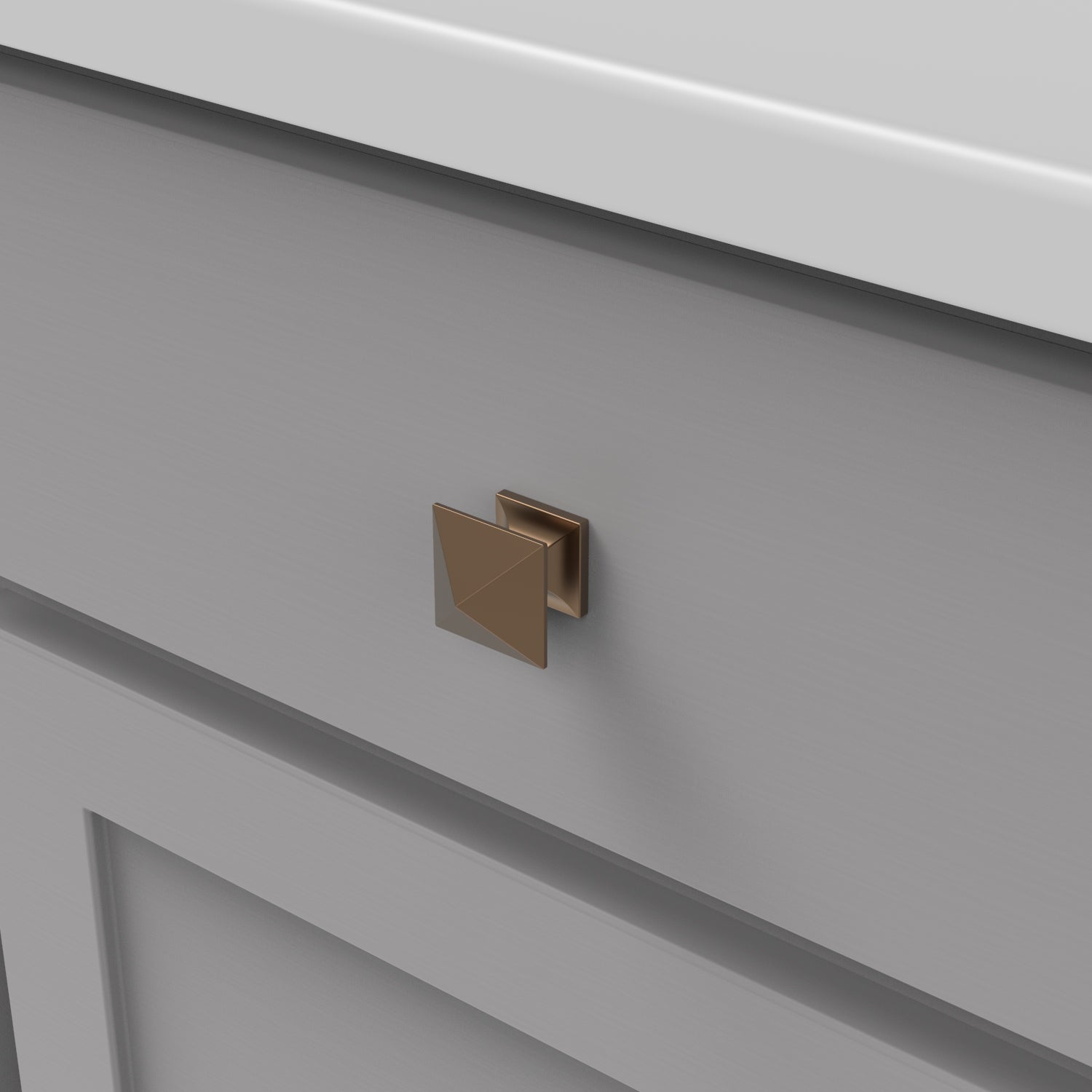 Hickory Hardware Studio Knob 1-1/4 Inch Square Hickory Hardware