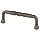 Berenson Advantage Plus Two 3 inch CTC Black Nickel Spindle Cabinet Pull Berenson