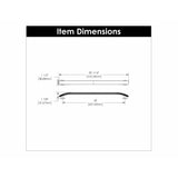 Hickory Hardware American Diner Appliance Pull 18 Inch Center to Center Hickory Hardware