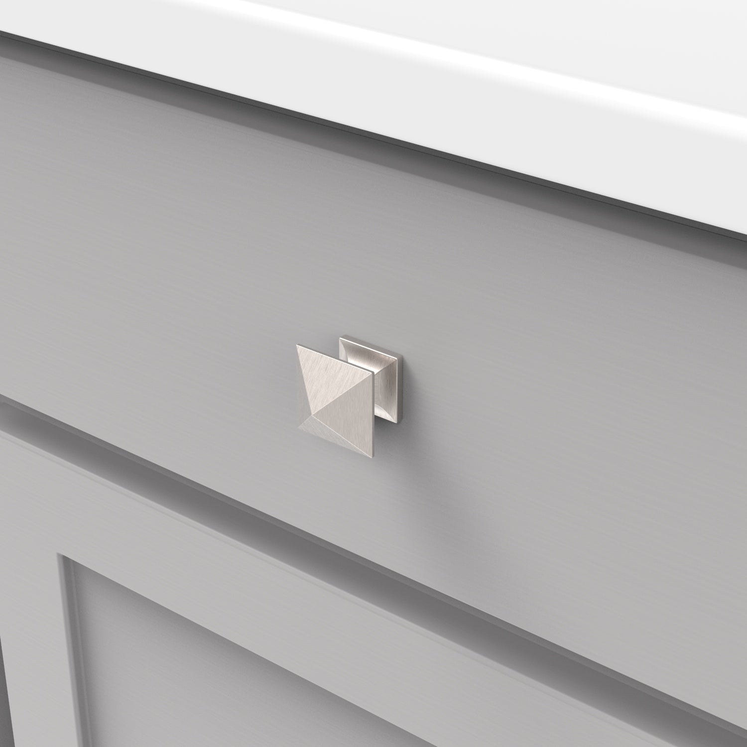 Hickory Hardware Studio Knob 1-1/4 Inch Square Hickory Hardware