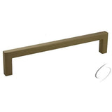 Crown Hardware 6-3/8" Modern Square Cabinet Pull with 6-3/10" Center to Center Crown Hardware