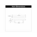 Hickory Hardware Bar Pulls Pull 3-3/4 Inch (96mm) Center to Center Hickory Hardware