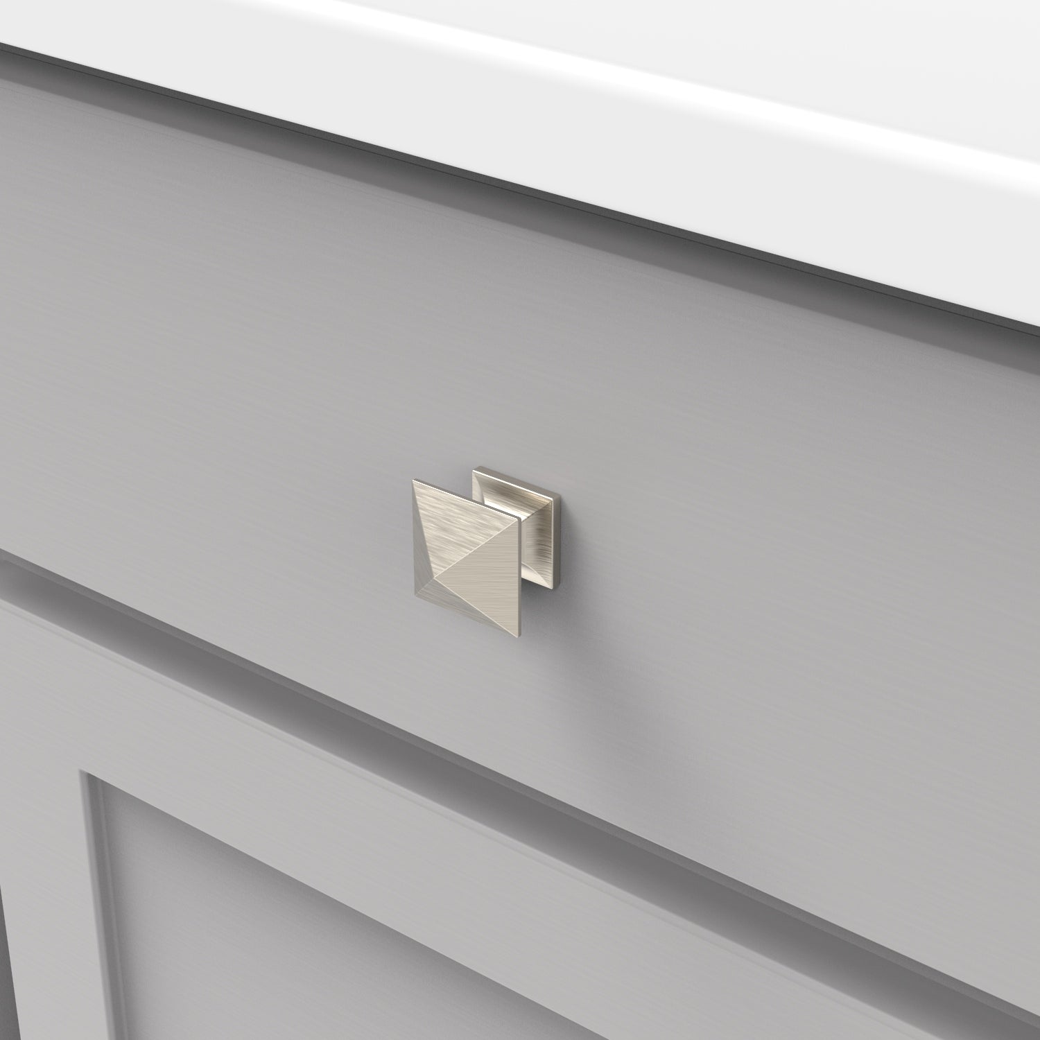 Hickory Hardware Studio Knob 1-1/4 Inch Square Hickory Hardware
