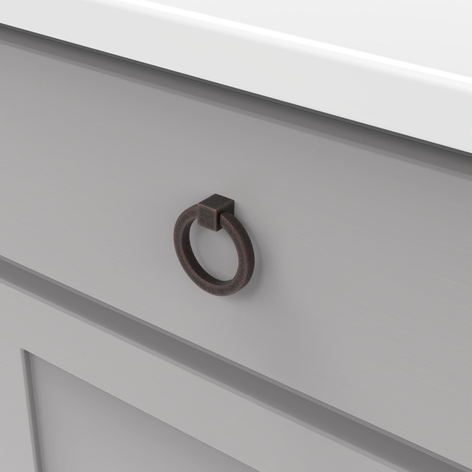 Hickory Hardware Camarilla Ring Pull 2-1/8 Inch X 2 Inch Hickory Hardware