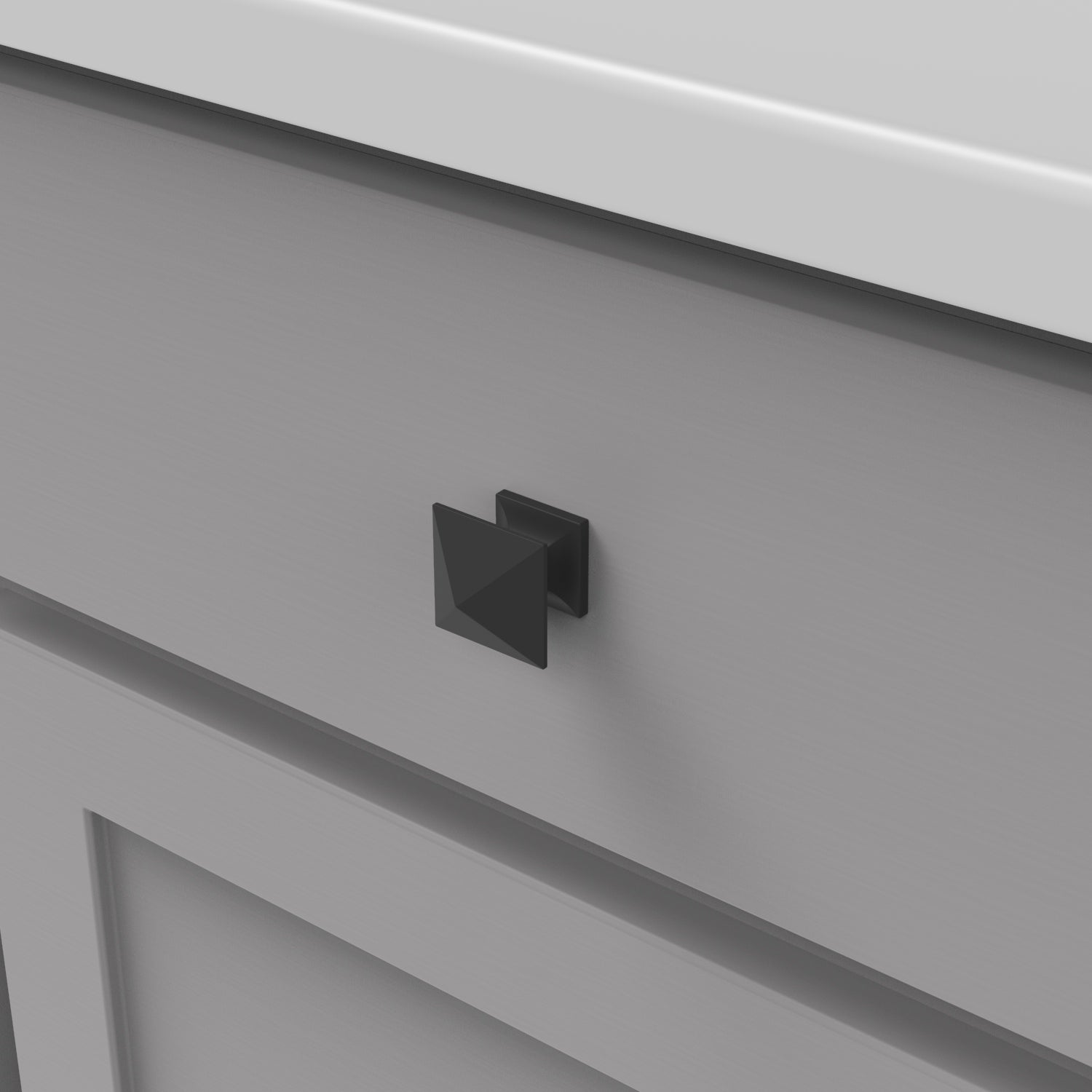 Hickory Hardware Studio Knob 1-1/4 Inch Square Hickory Hardware