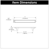 Hickory Hardware Maven Pull 5-1/16 Inch (128mm) Center to Center Hickory Hardware