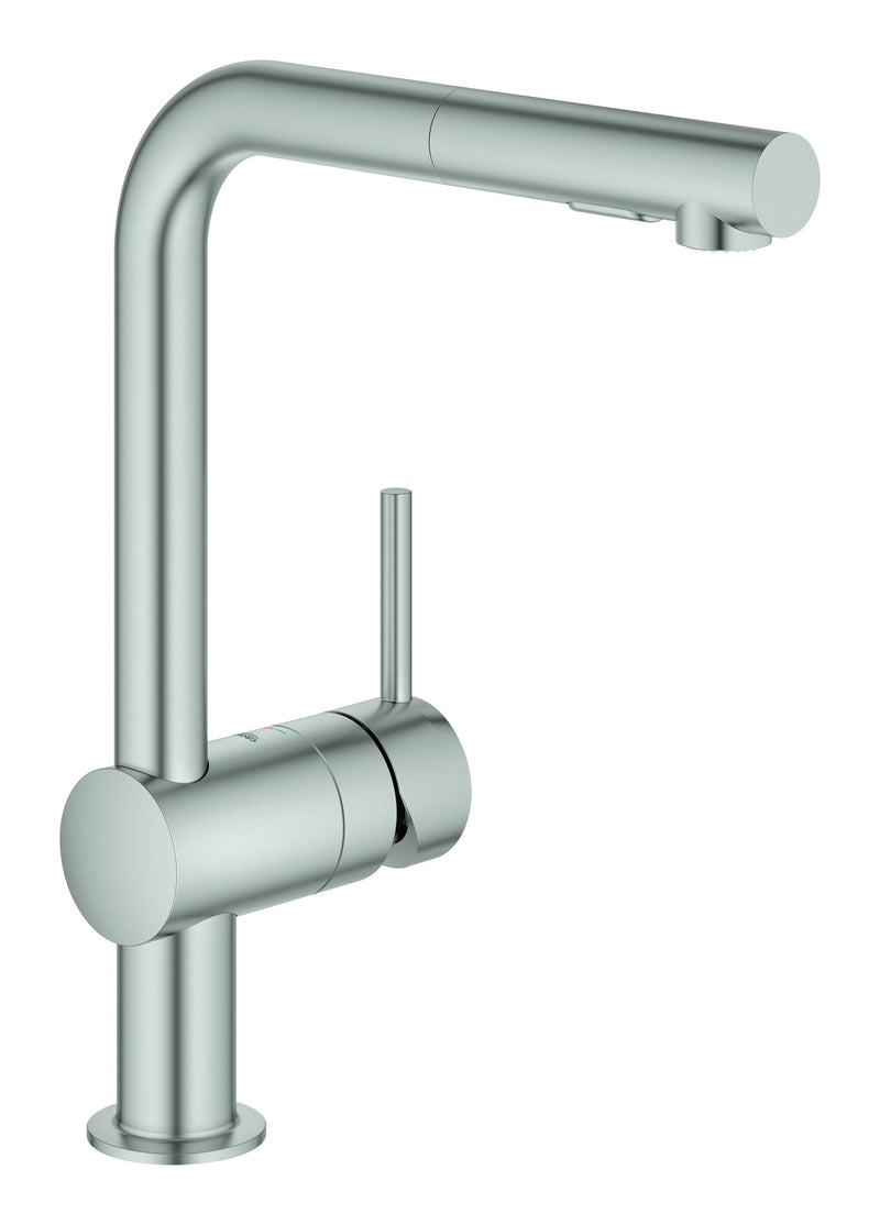 Grohe Single Handle Pull-Out Kitchen Faucet Dual Spray 1.75 GPM Grohe