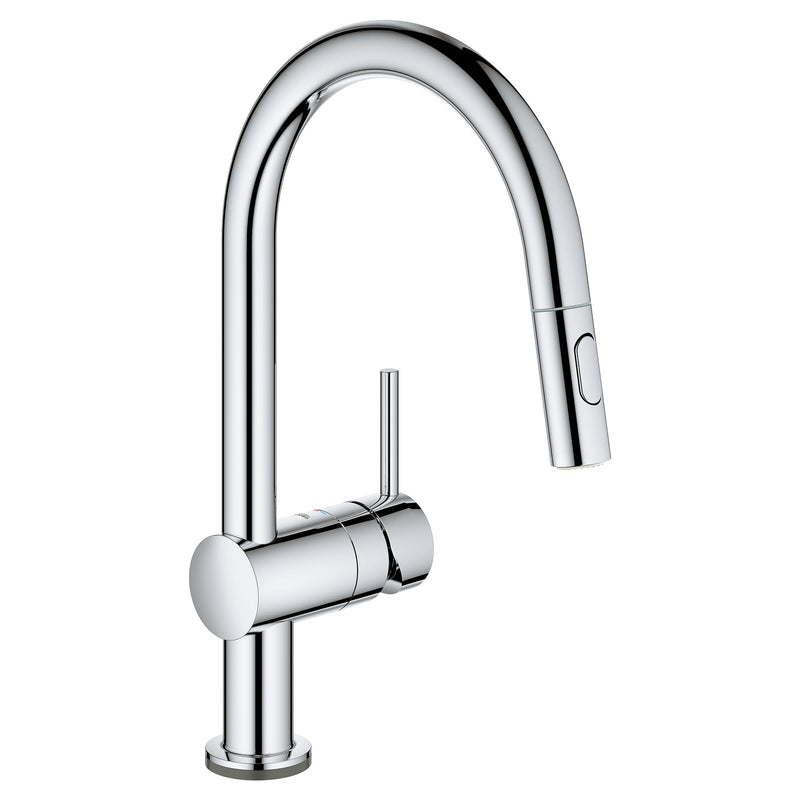 Grohe Single Handle Pull Down Kitchen Faucet Dual Spray 1.75 GPM with Touch Technology Grohe