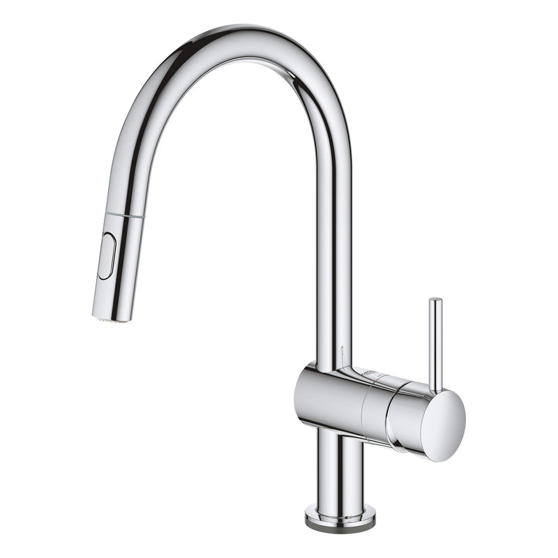 Grohe Single Handle Pull Down Kitchen Faucet Dual Spray 1.75 GPM with Touch Technology Grohe