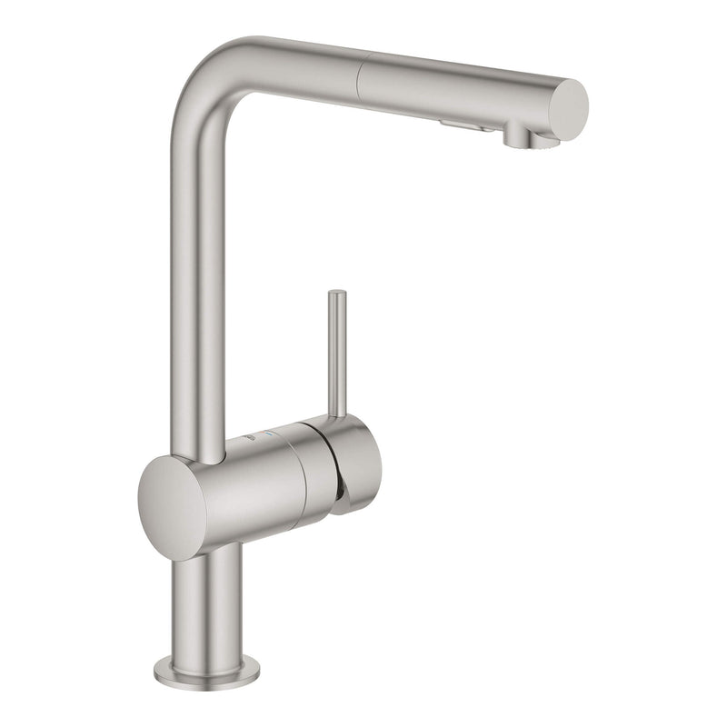 Grohe Single Handle Pull-Out Kitchen Faucet Dual Spray 1.75 GPM Grohe