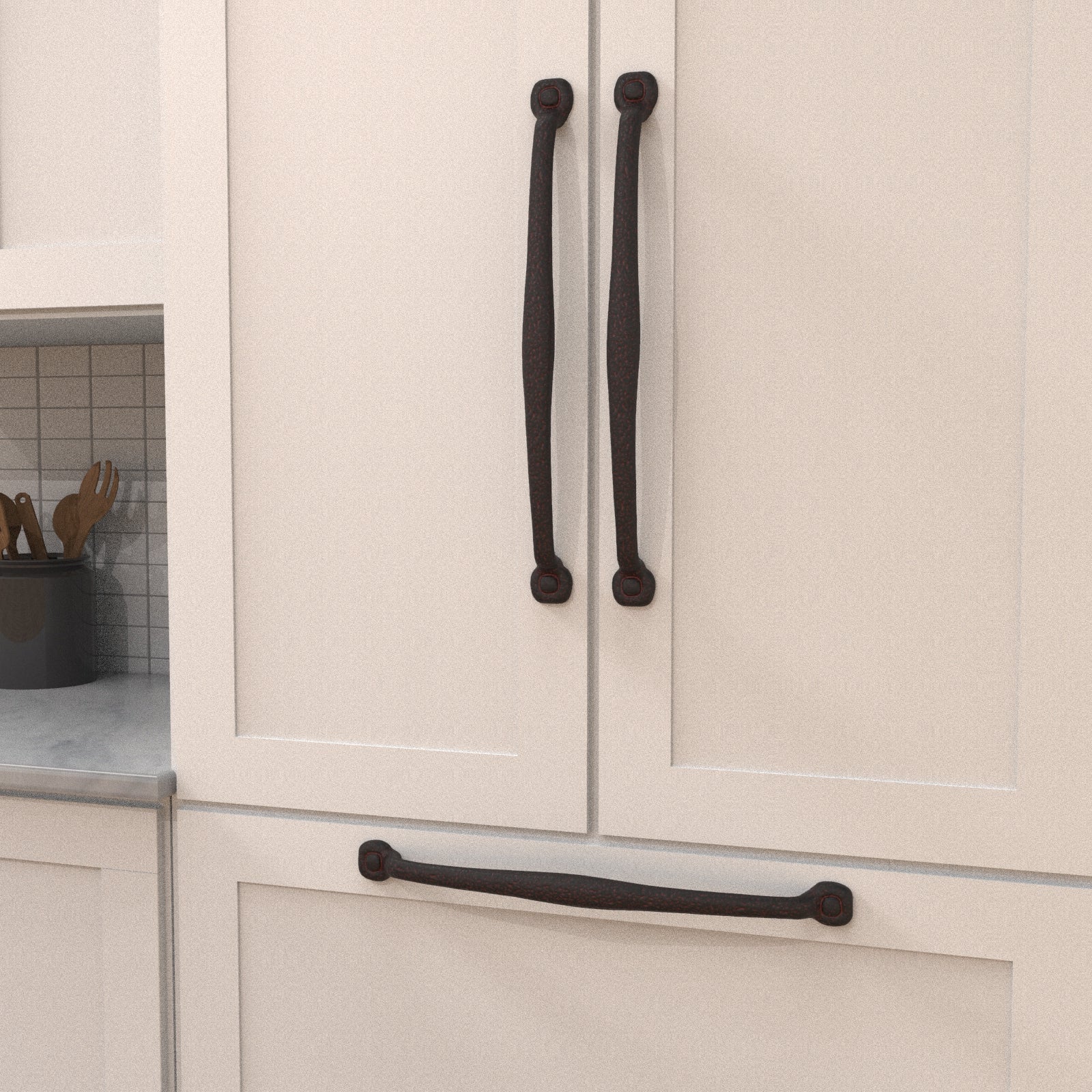 Hickory Hardware Refined Rustic Appliance Pull 18 Inch Center to Center Hickory Hardware