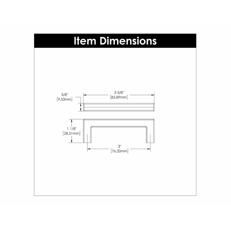 Hickory Hardware Skylight Pull 3 Inch Center to Center Hickory Hardware