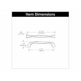 Hickory Hardware Twist Pull 5-1/16 Inch (128mm) Center to Center Hickory Hardware