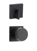 Kwikset Pismo Knob Trim with Square Rose Single Cylinder Interior Kwikset